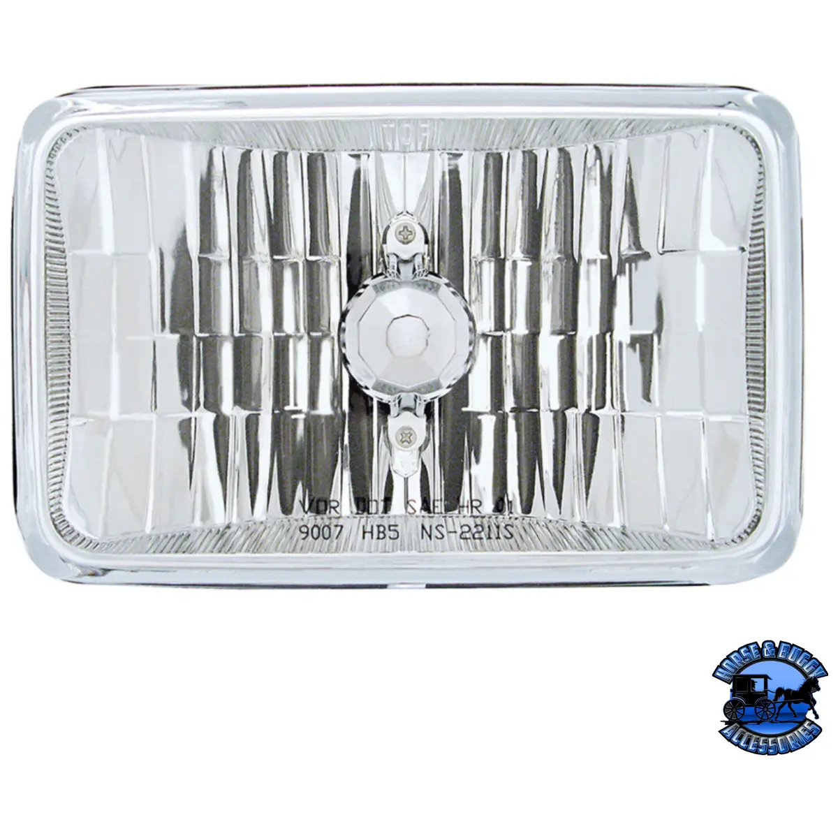 Ultralit - 4" X 6" Crystal Rectangular Headlight, Glass Lens (Choose High Or Low) 1
