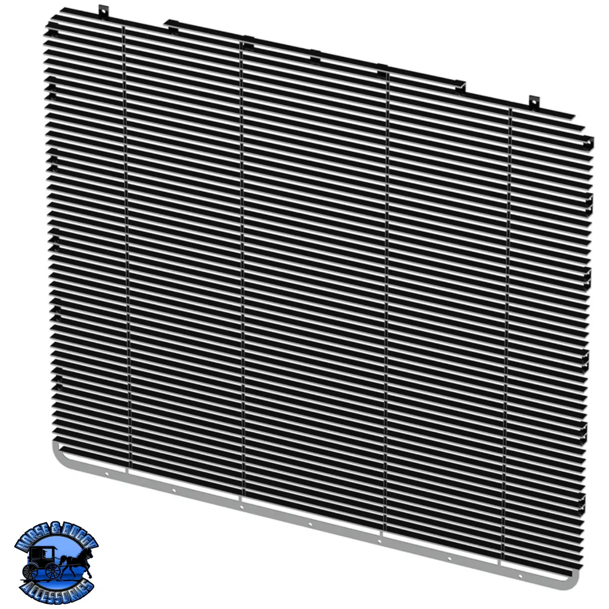 Aluminum Billet Style Grille Insert With Horizontal Bars For Peterbilt 389 #21050 1