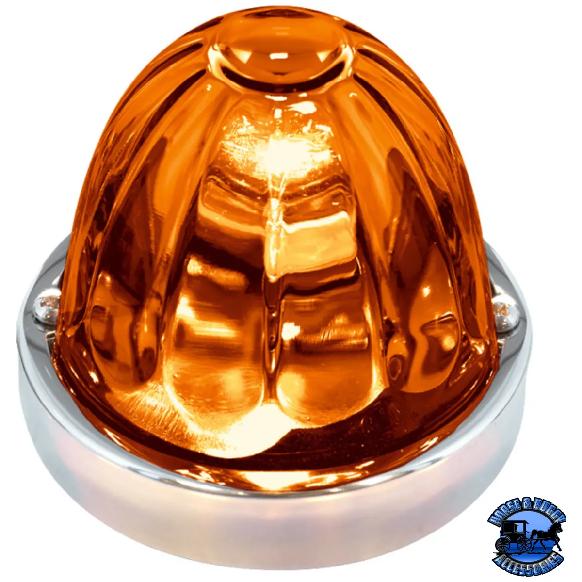 Glass Watermelon Flush Mount Kit 1157 2 Wire (Choose Lens Color) 1