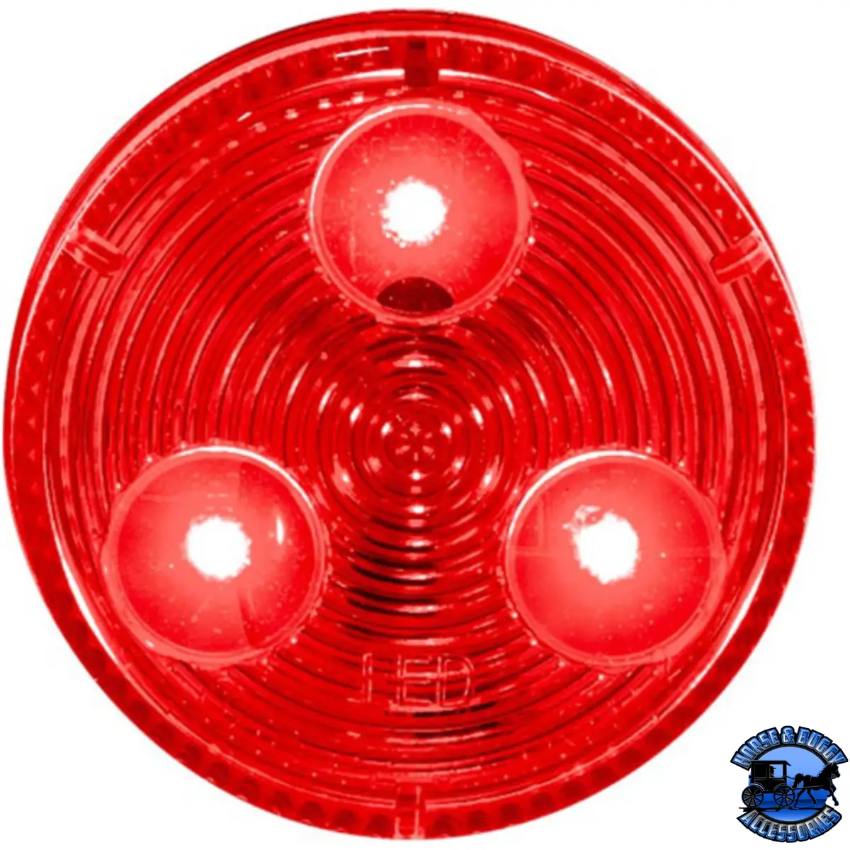 3 Led 2" Round Low Profile Light (Clearance/Marker) (Choose Grommet) 2