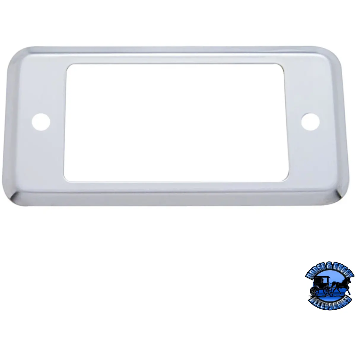 Plain Stainless "A" Panel Pocket Cover For Peterbilt #48027 1