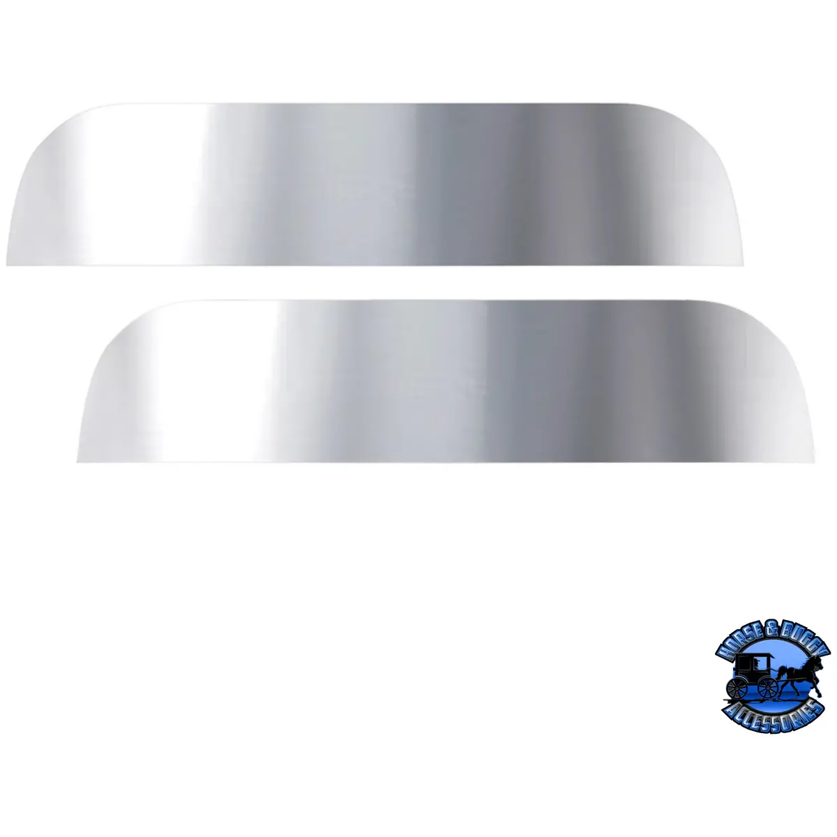 Stainless 7" Chopped Window Trim For 2005+ Peterbilt 379/386/389 #29096 1