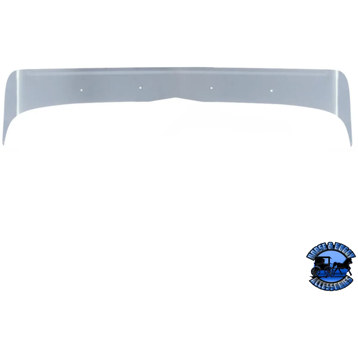 430 Stainless Steel Bug Shield For Peterbilt 379 Long Hood #29019 1