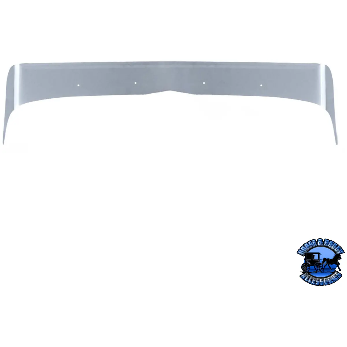 430 Stainless Steel Bug Shield For Peterbilt 378/379 Short Hood And 357 #29018 1