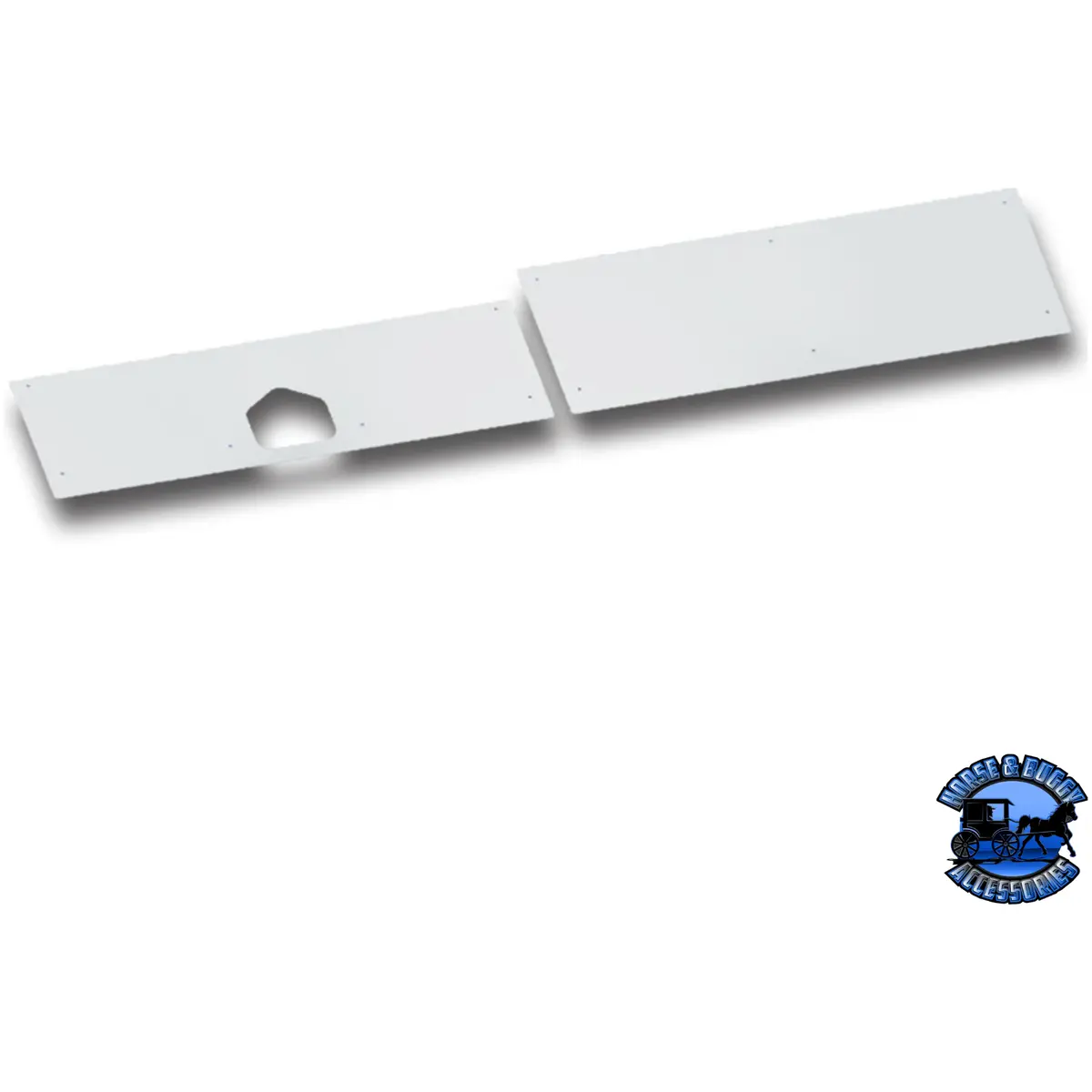Stainless Battery/Tool Box Panel For 1993-2007 Peterbilt 378/379 #29133 1