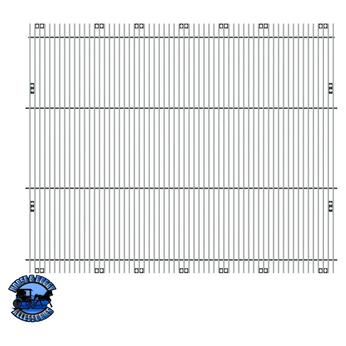 Aluminum Billet Style Grille Insert With Vertical Bars For Peterbilt 379 Extended Hood #21185 1