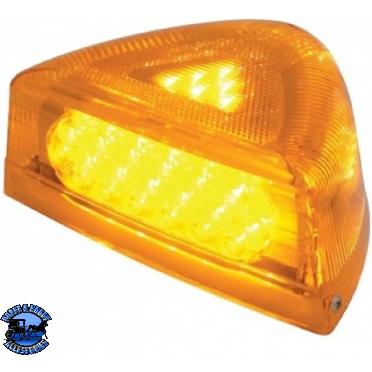 37 Led Turn Signal Light With Chrome Base For 1987-2007 Peterbilt 379/378/357 (Choose Lens Color) 1