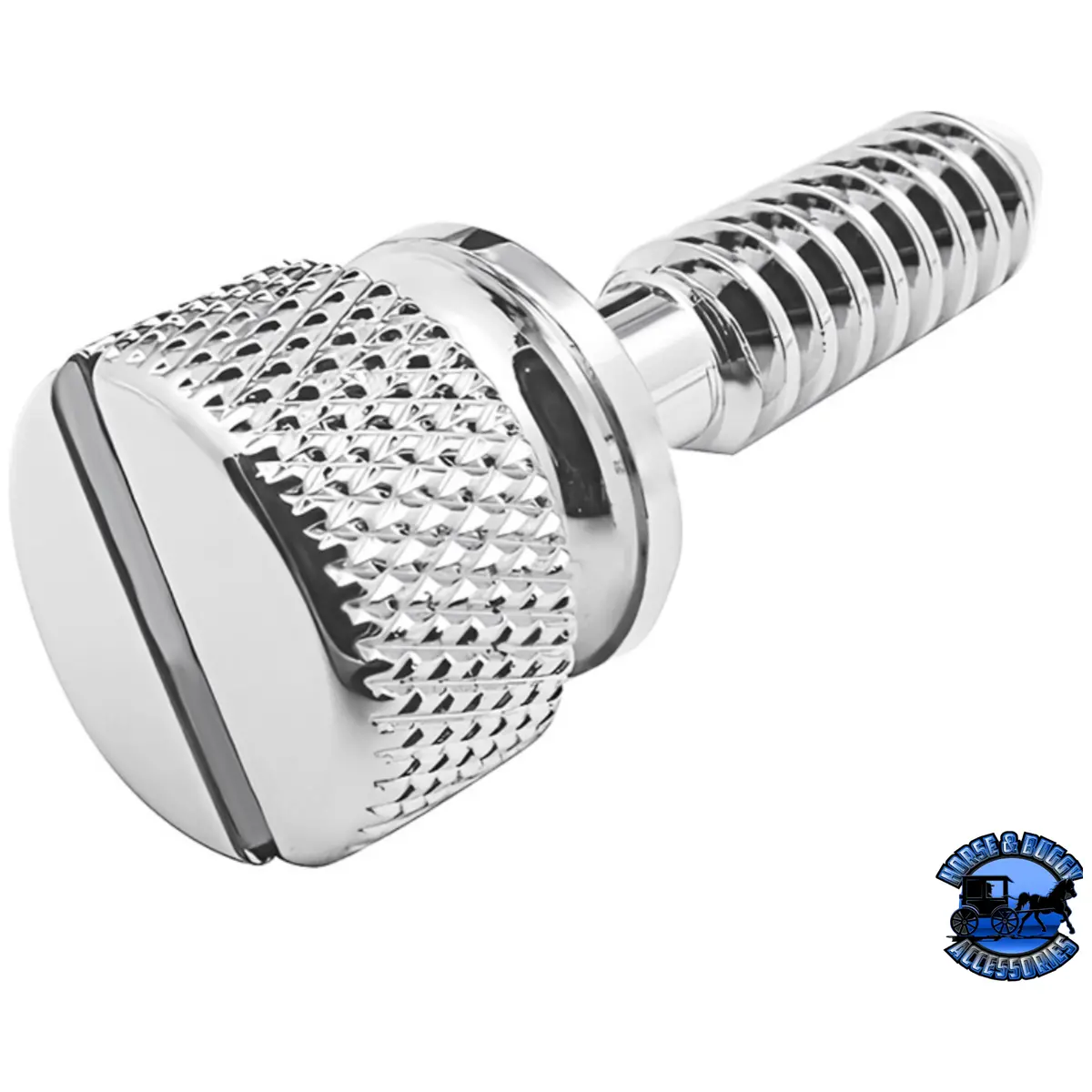 1/4"-20 Peterbilt Dash Screw - Knurled Screw Head With Plain Slotted Top (14-Pack) #23801 1