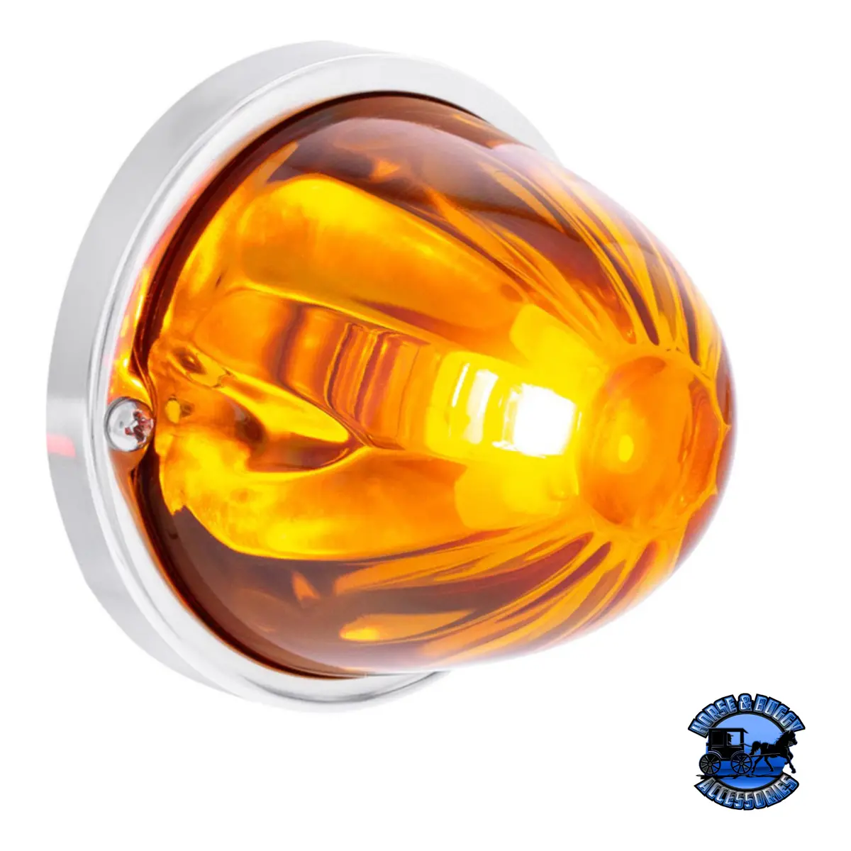 Star-Burst Glass Watermelon Light Flush Mount Kit (Choose Led Color) (Choose Lens Color) 1