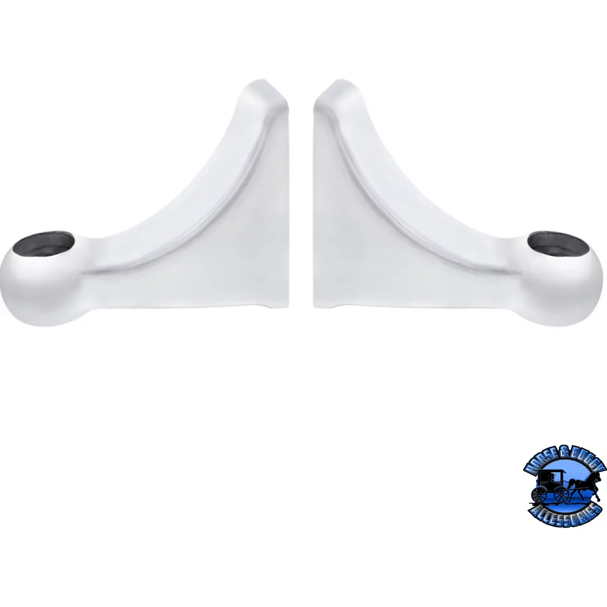 Polished L Shape Headlight Bracket (Pair) #30438 1