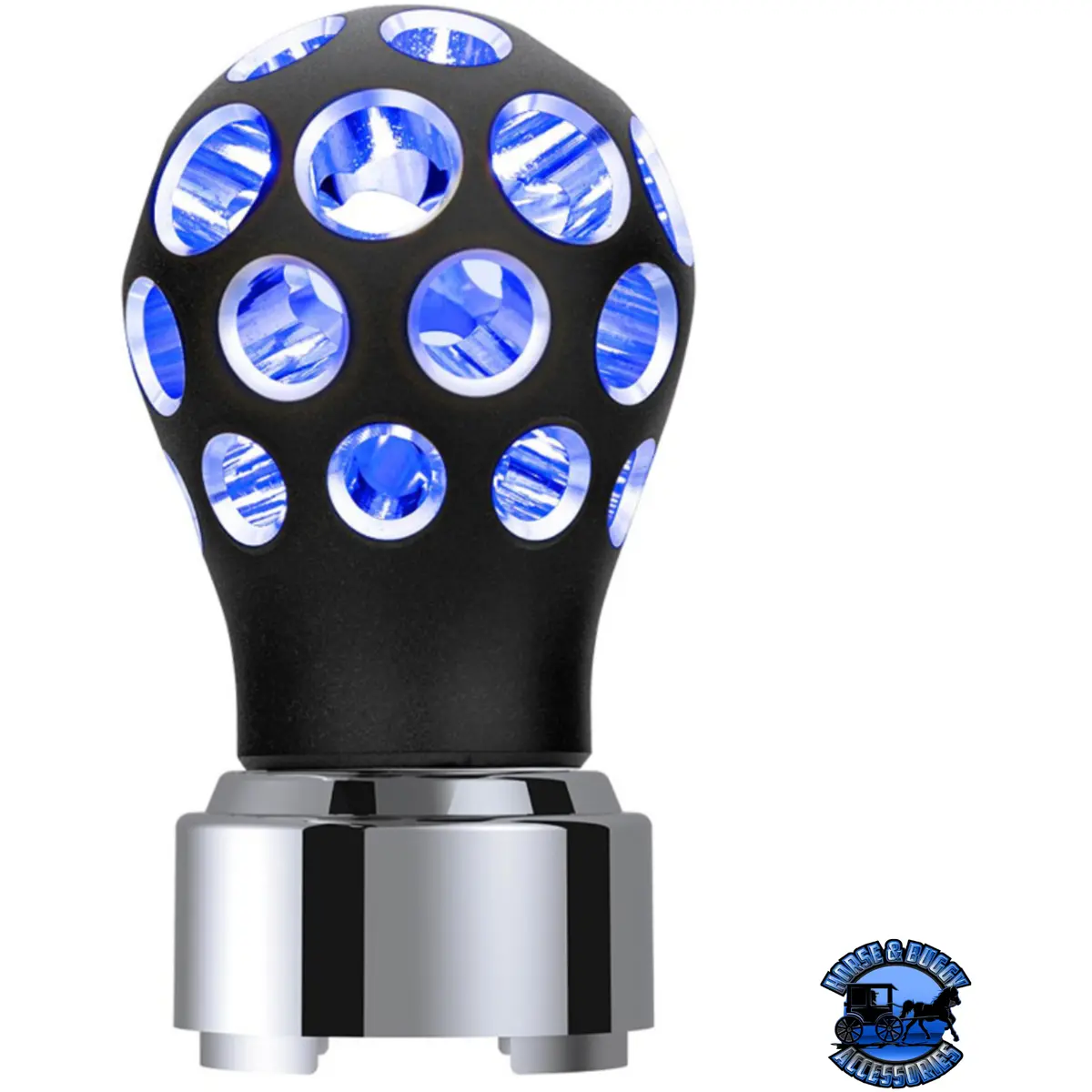 Thread-On Phoenix Style Ball Gearshift Knob With Led 9/10 Speed Adpater (Choose Color) (Choose Led Color) 1