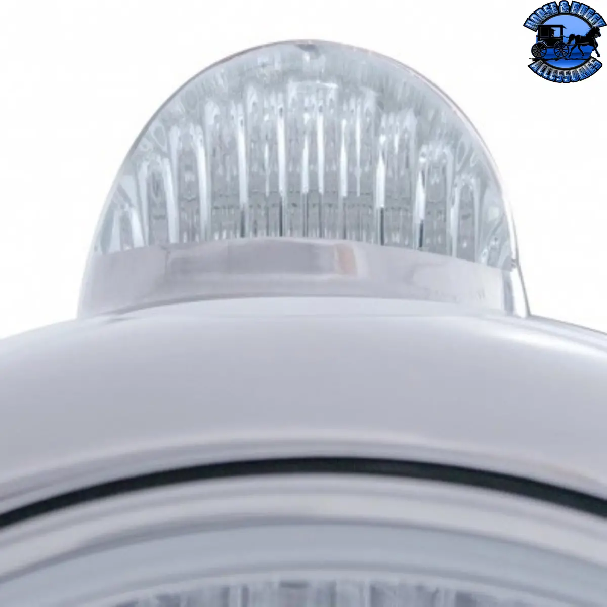 Chrome Guide 682-C Style Headlight 6014 & Led Turn Signal - Clear Lens #31538 2