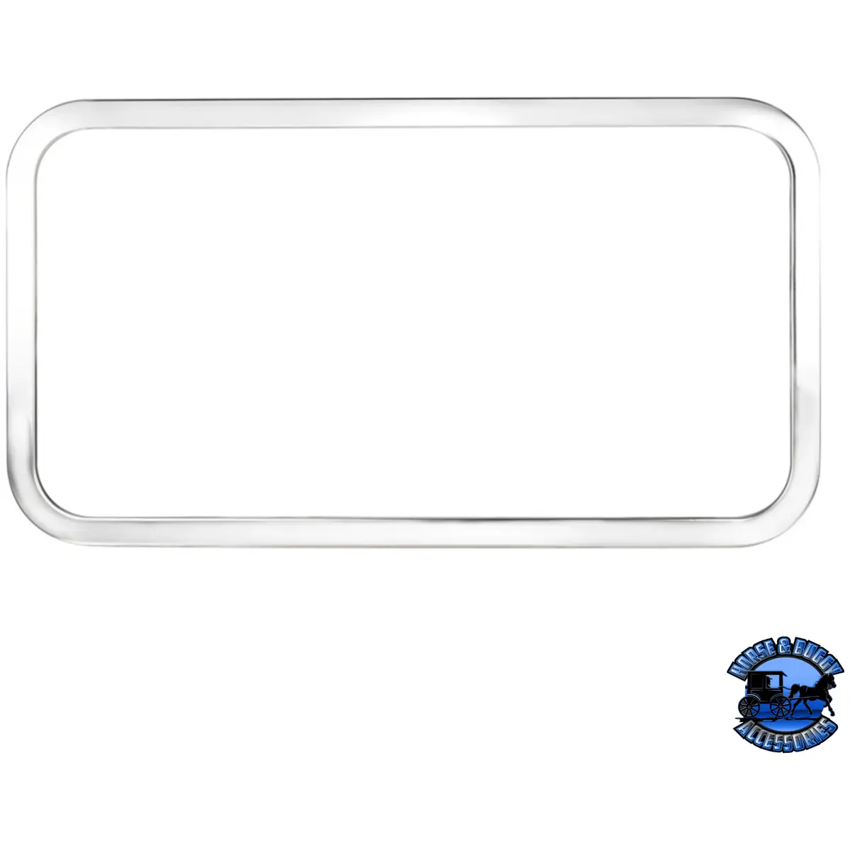 Peterbilt Stainless Rear Sleeper Window Trim (Bulk) #21723B 1