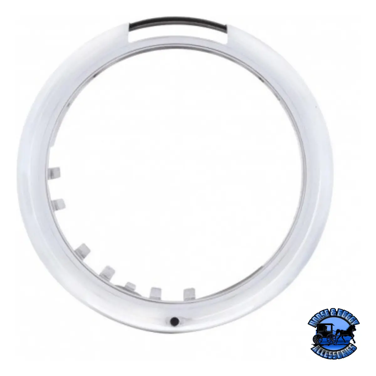 Stainless Steel "Classic" Headlight Bezel With Led Turn Signal Cutout #30397 1