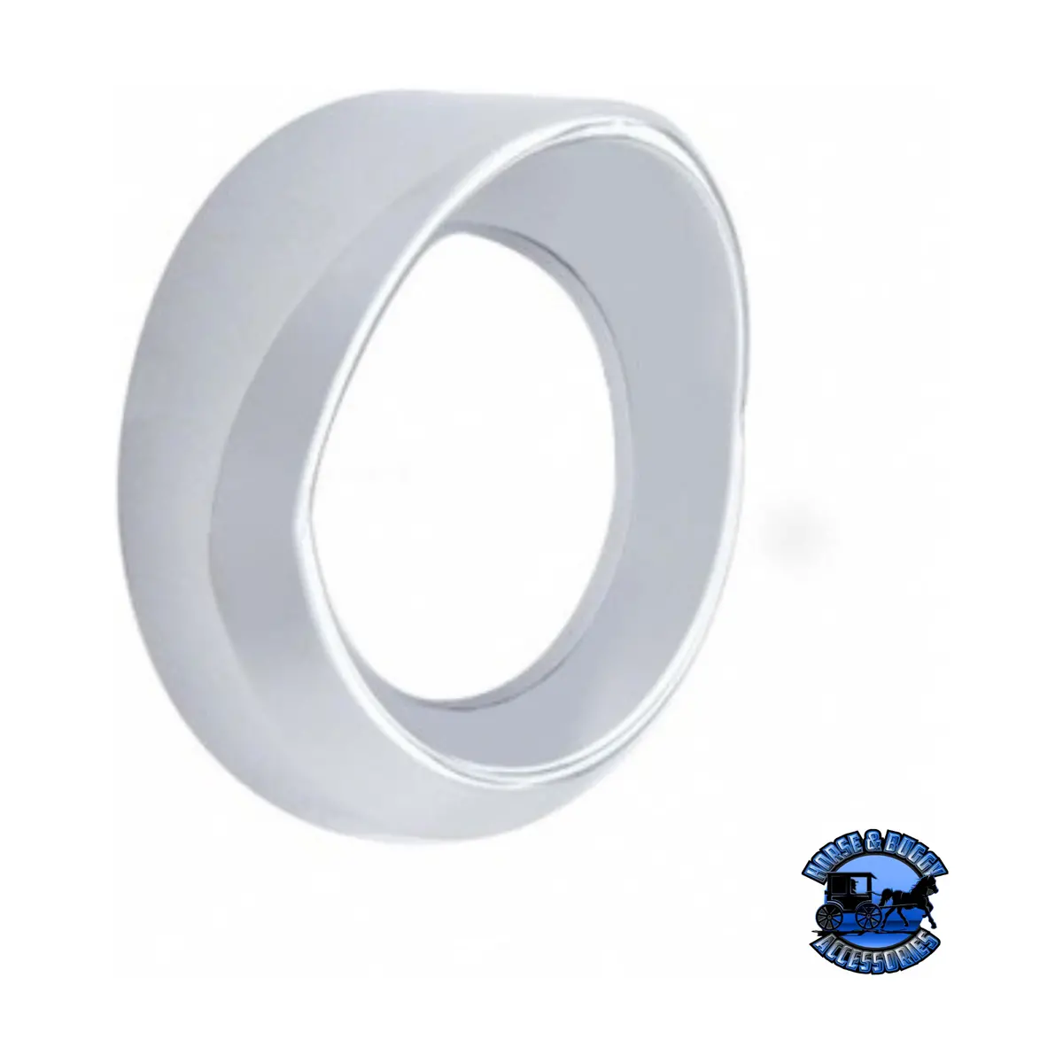 Chrome Plastic Oil Pressure Gauge Bezel For Peterbilt 359 (Choose Visor) 1