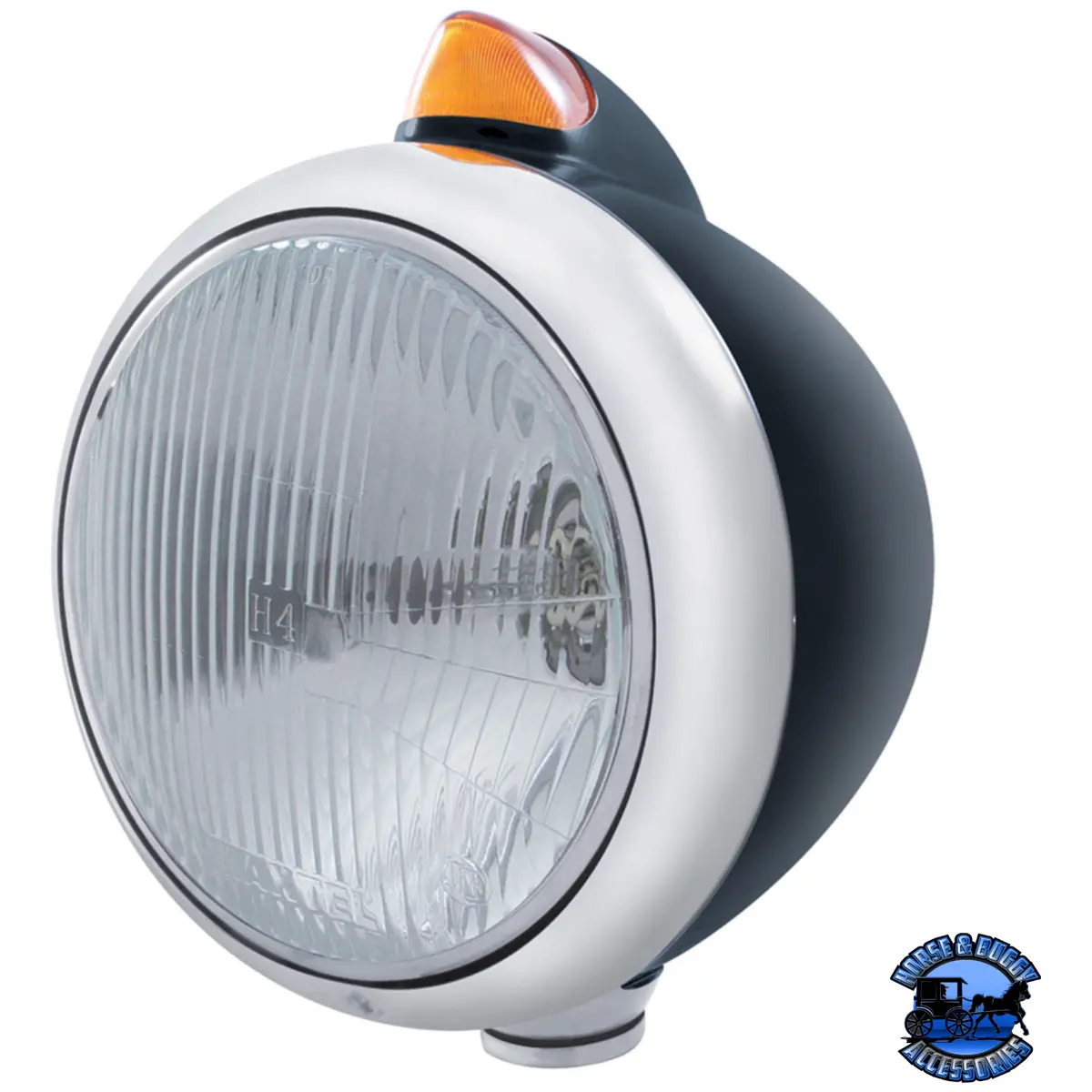 Black Guide 682-C Headlight H4 & Original Style Led Signal (Choose Color) 1