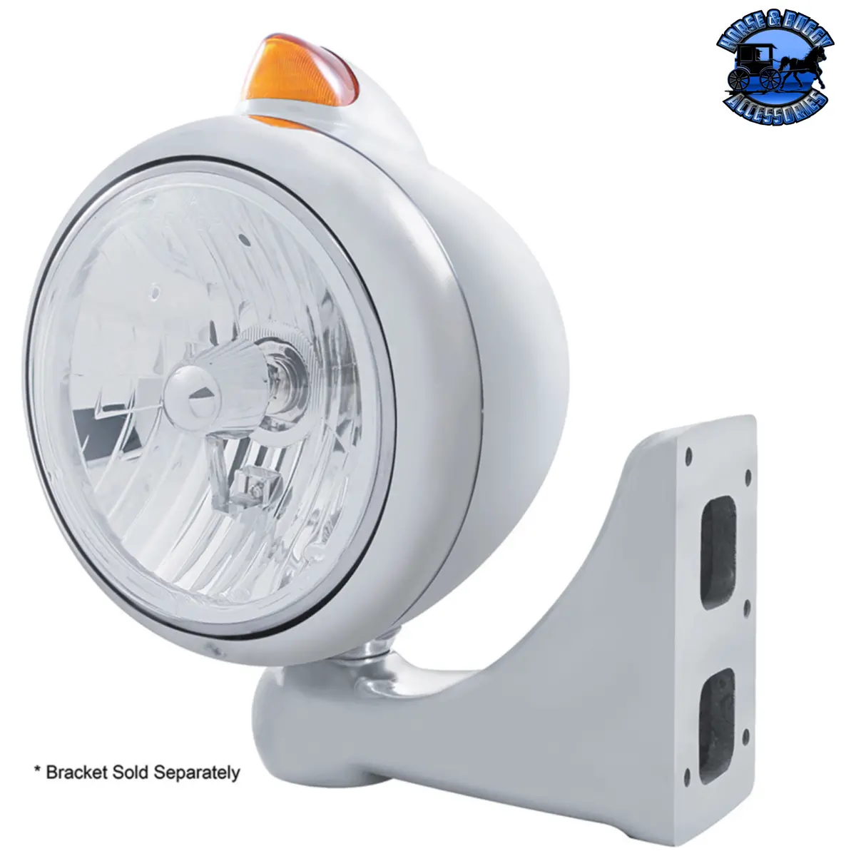 Guide 682-C Headlight Crystal H4 & Original Style Led Signal (Choose Color) (Choose Lens) 3