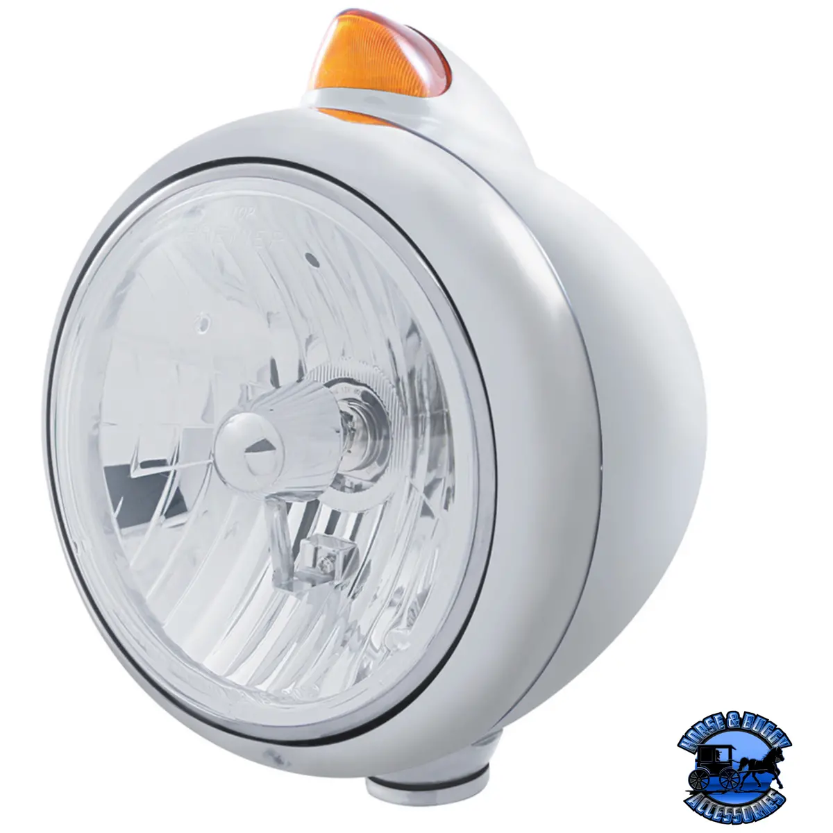 Guide 682-C Headlight Crystal H4 & Original Style Led Signal (Choose Color) (Choose Lens) 1