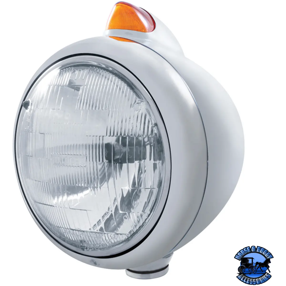 Stainless Steel Guide 682-C Headlight H6024 & Original Style Led Signal (Choose Color) 1
