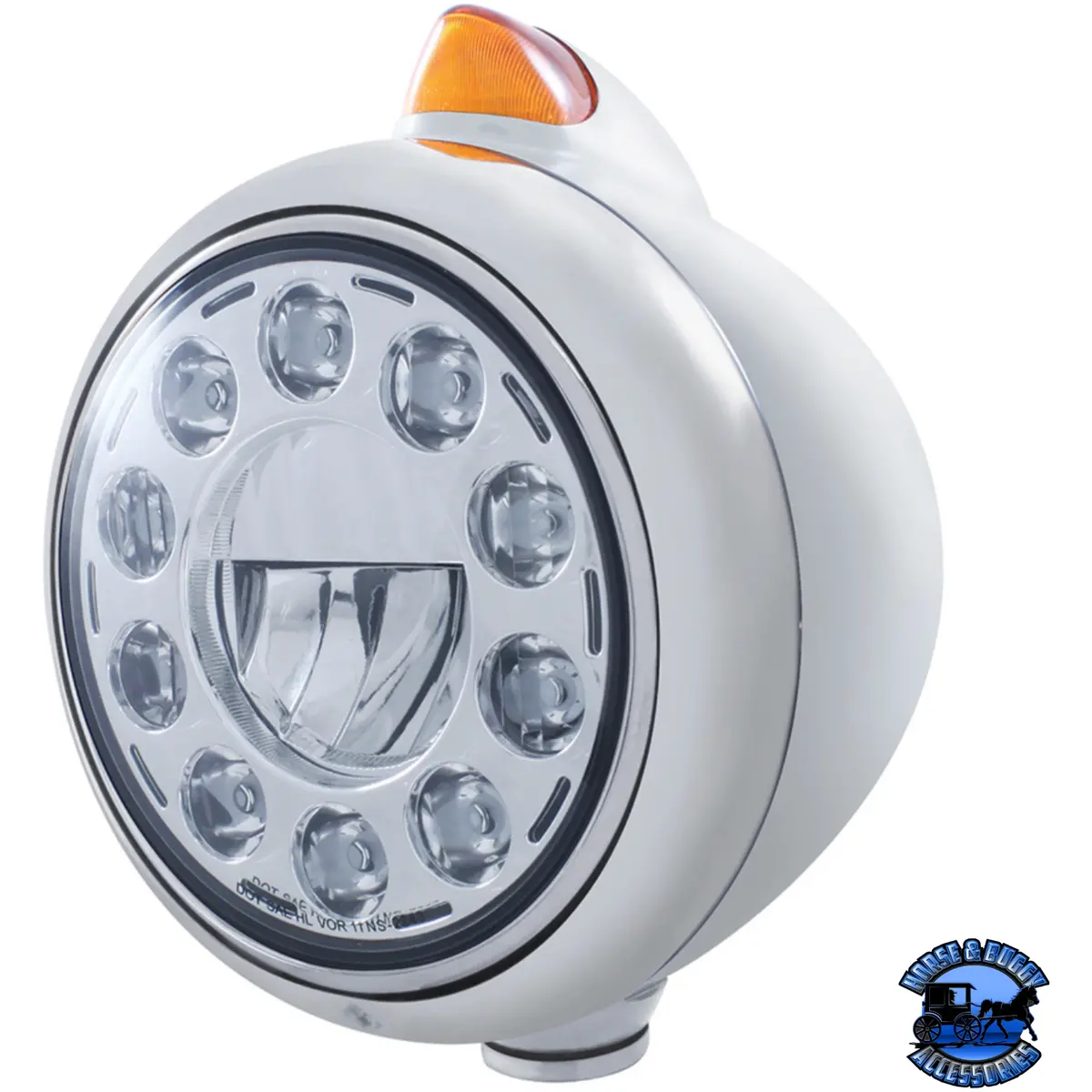 Guide Style 682-C Headlight 11 Led Bulb & Original Style Led Signal (Choose Color) (Choose Lens) 1