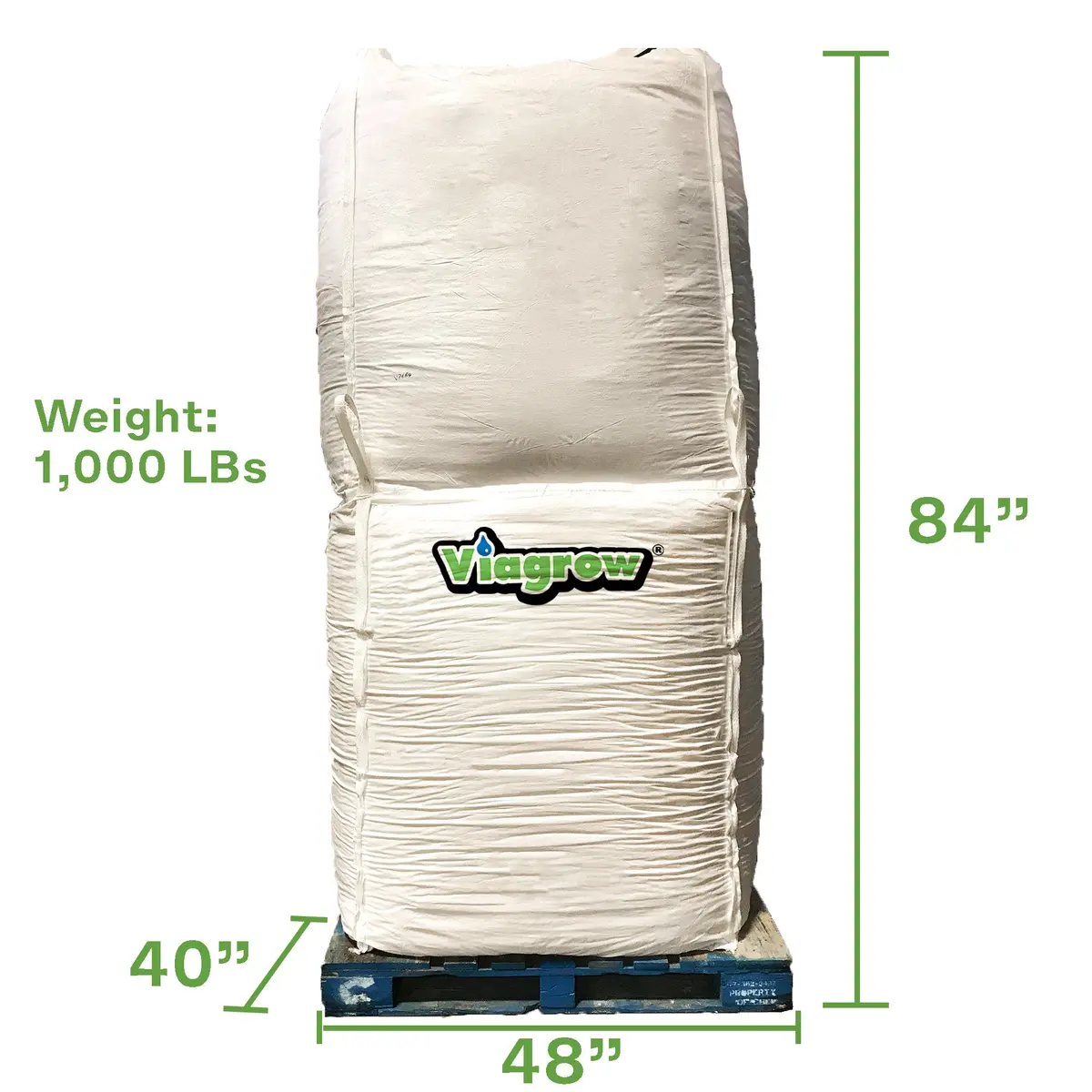 The Harvest Company Viagrow  128 Cu. Ft. Horticultural Perlite Natural Soil Amendment 2-Tote (Ships On Pallet Only / Truck Delivery) (Vper64-2) 2