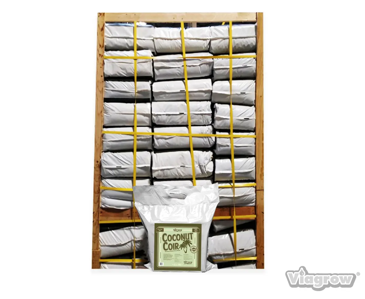 The Harvest Company Viagrow 5 Kg (11 Lb.) Omri Organic Compressed Coconut Coir Premium Grow Media 220-Pallet (Vccb5-Pt) 1