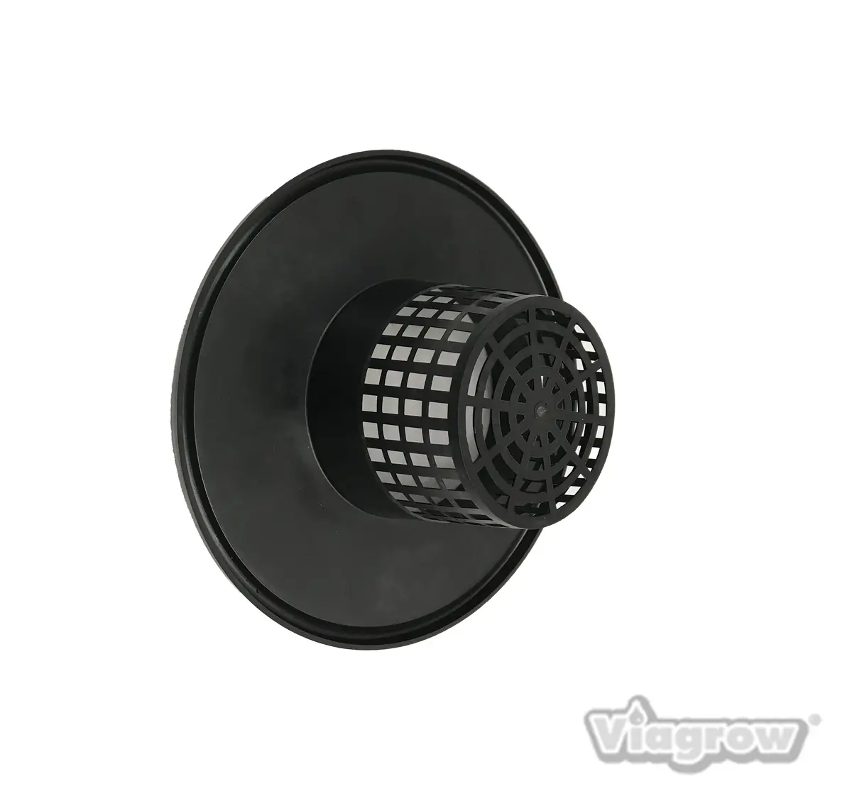 The Harvest Company Viagrow 6 In. Mesh Pot Bucket Lid Insert For 3.5 & 5 Gal. Hydroponic Buckets – Black Plastic Net Cup, 6 In. X 4.5 In. Deep (Packs) 1