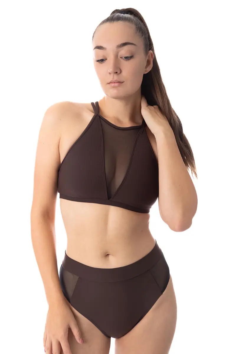Dragonfly Victoria Sports Bra - Espresso 1