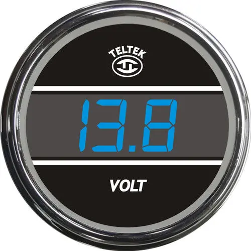 #245 Voltmeter; Blue Display; Chrome Bezel 1