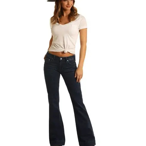 Mid Rise Extra Stretch Trouser Jeans Rock & Roll Denim 1