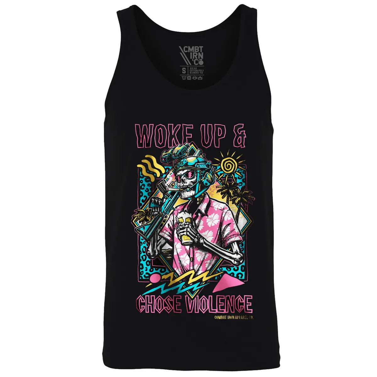 Woke Up & Chose Violence Men's Tank 1