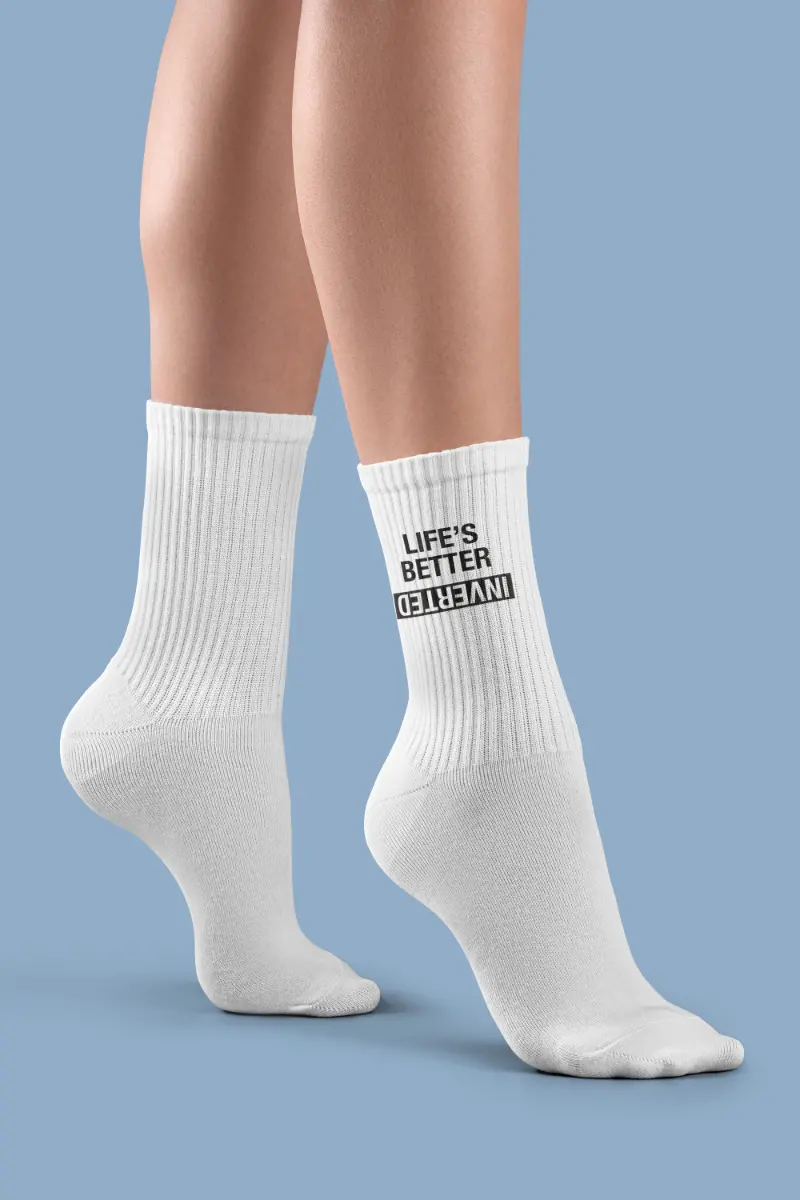 Pole Junkie Inverted Socks - White/Black 1