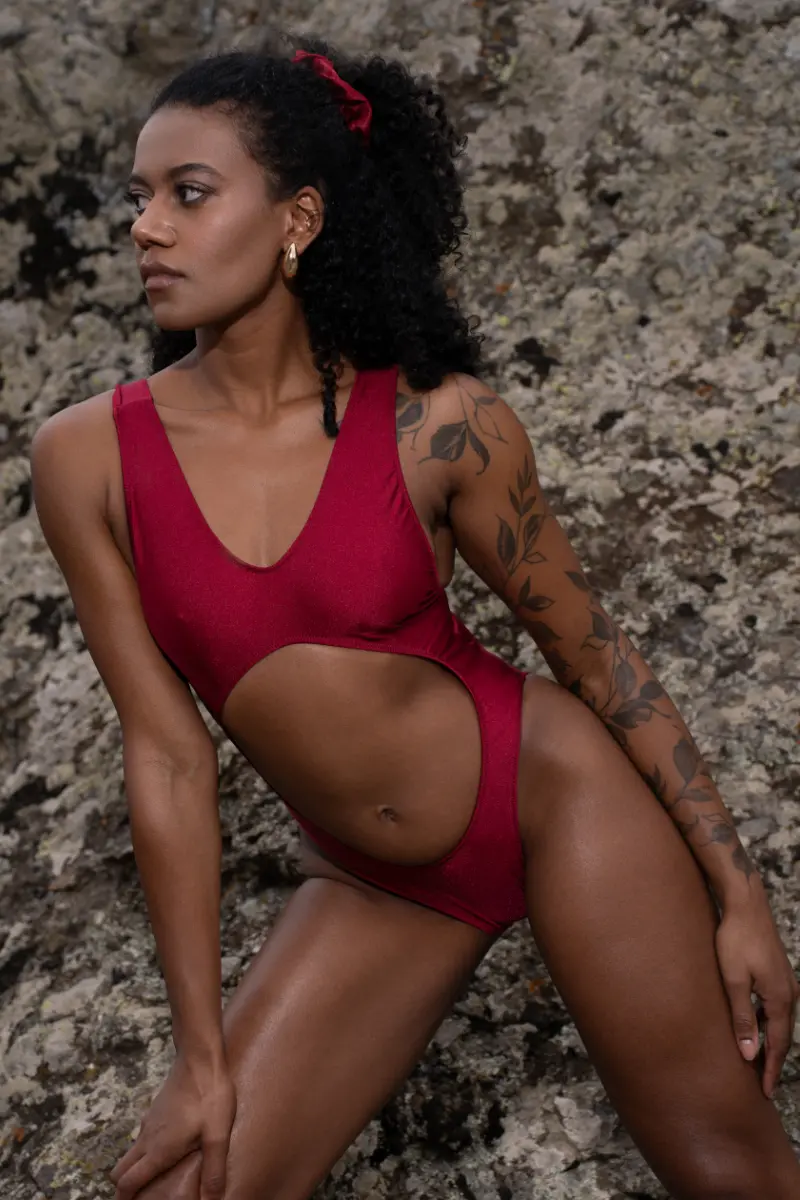 Shark Polewear Vashkelita Bodysuit - Wine 1