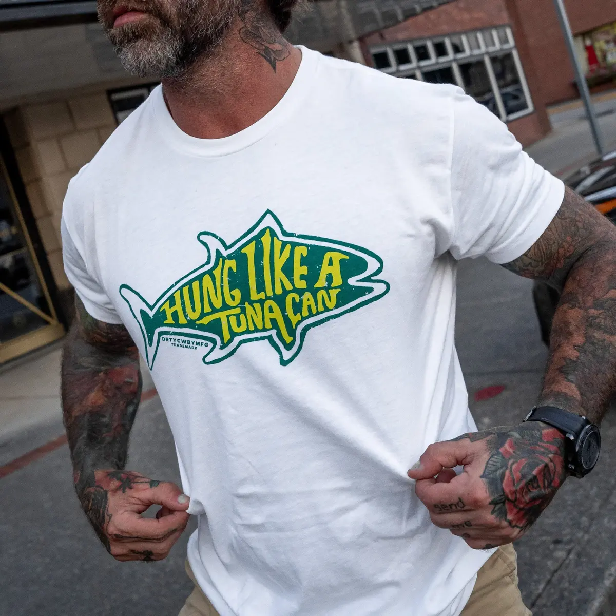Hung Like A Tuna Can Men's T-Shirt 8