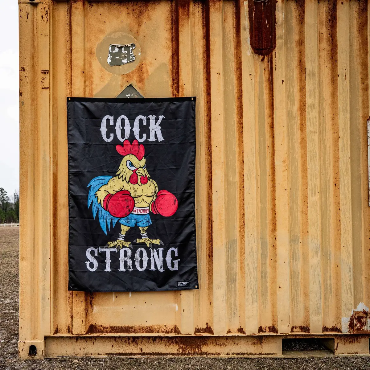 Cock Strong Boxing Chicken 3' X 5' Flag 1