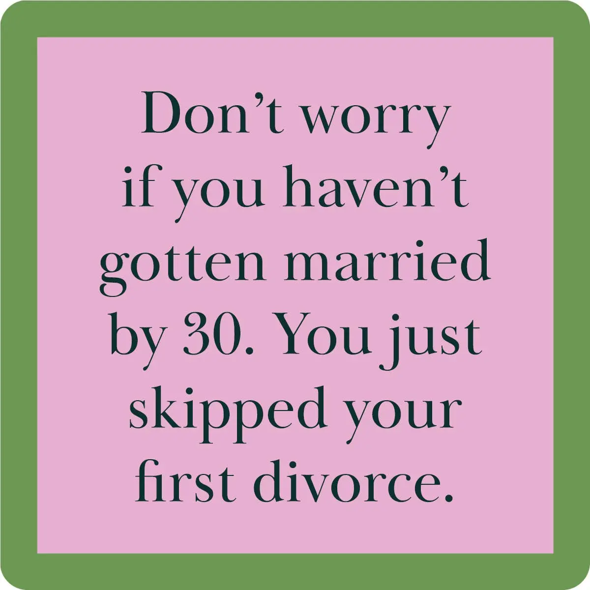 Coaster First Divorce | Funny Party Gift | Home Bar Decor 1
