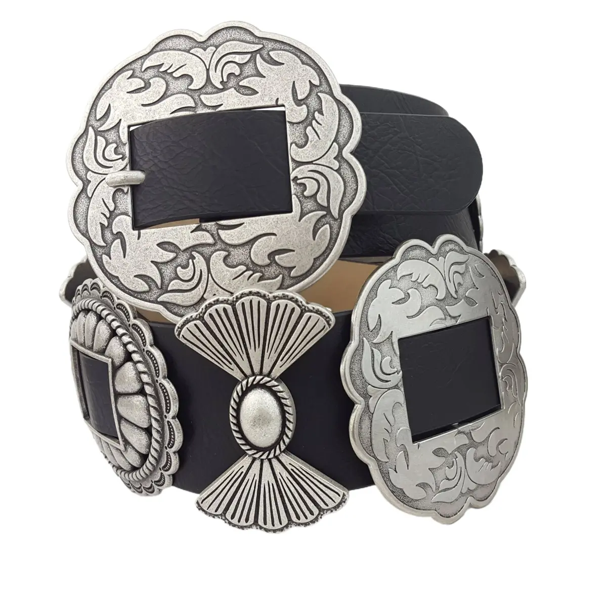 Fully Packed Concho Wide-Width Western Belt 1