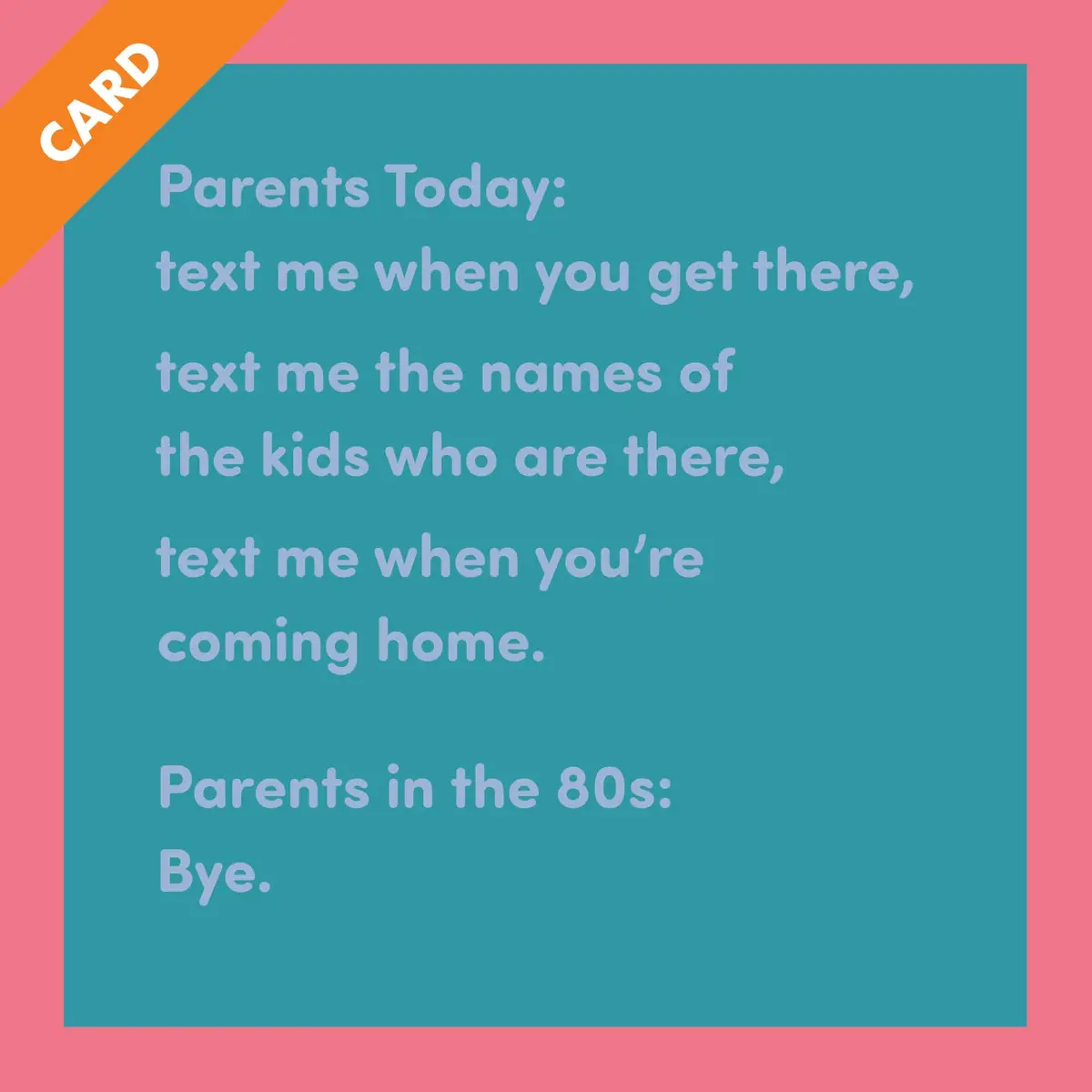 Card Parent In 80'S | Funny Gift | Kitsch Greeting Cards 1