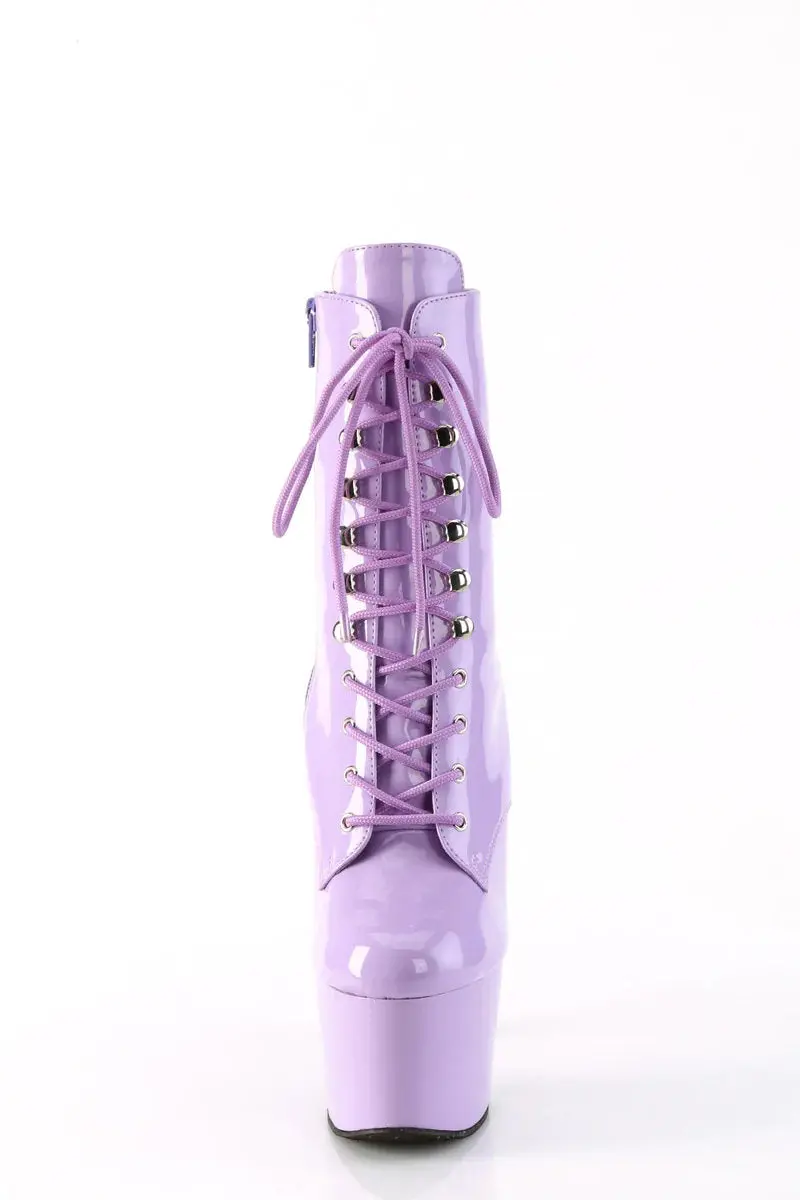 Pleaser Usa Adore-1020 7Inch Boots - Patent Lavender 2