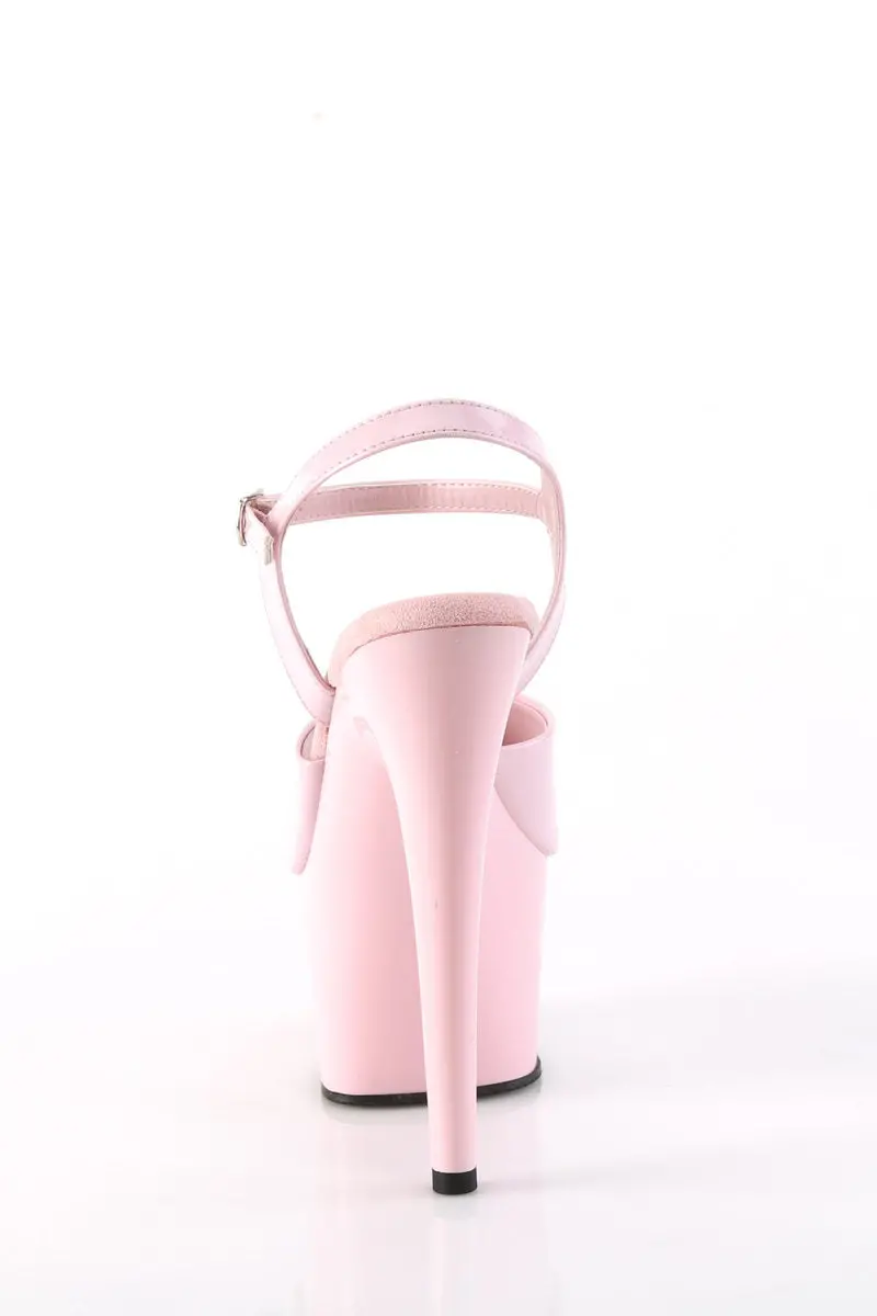 Pleaser Usa Adore-709 7Inch Stilettos - Patent Baby Pink 3