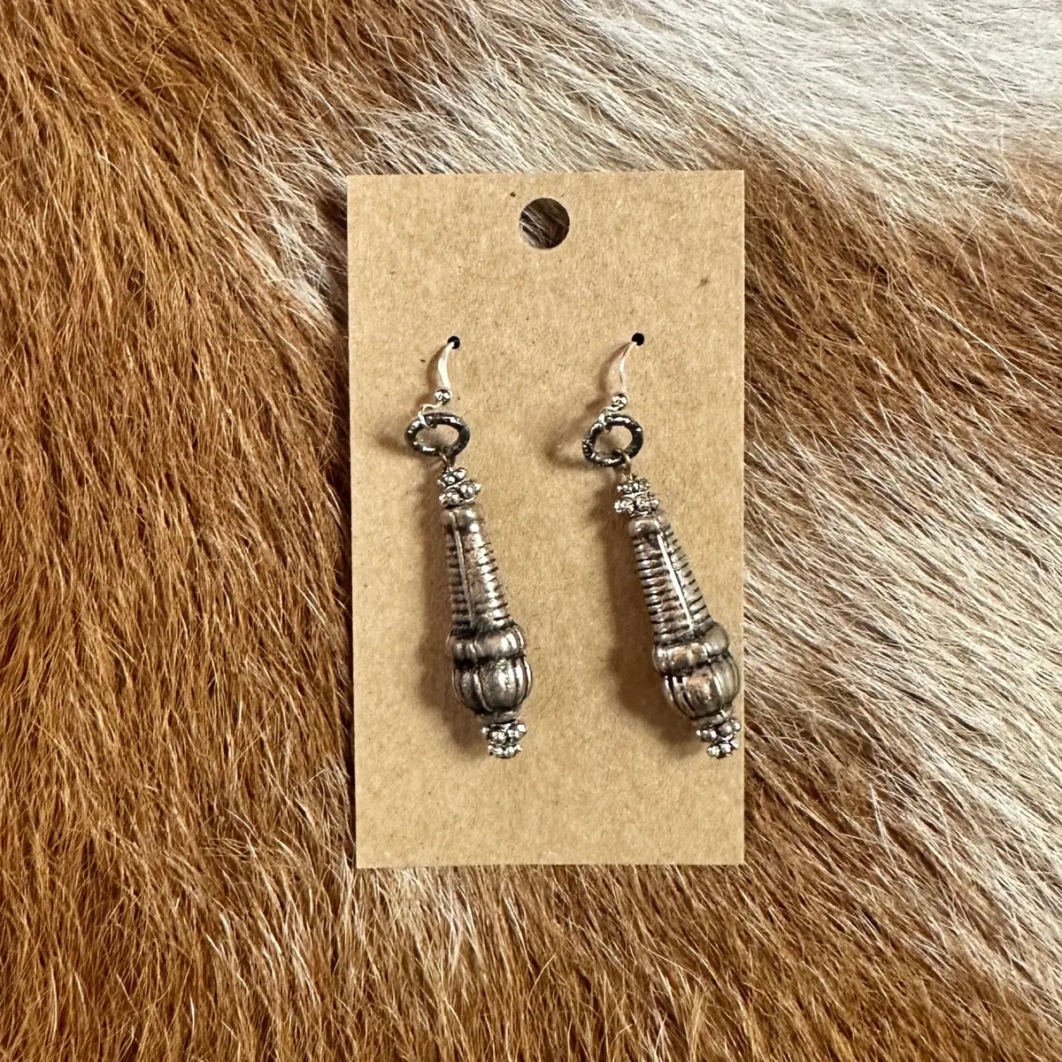Pewter Drop Dangle Earrings - Amy Kaplan 1