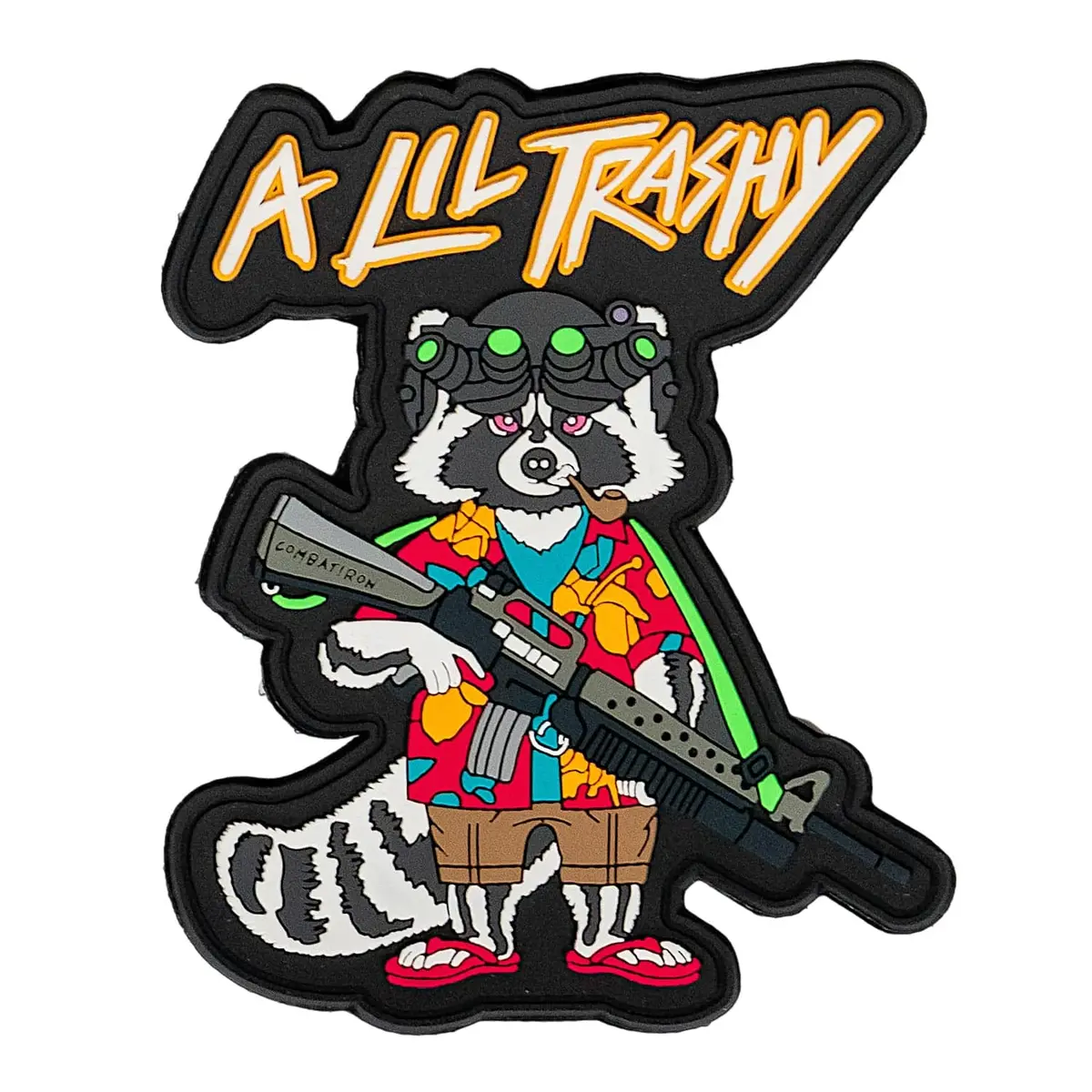 A Lil Trashy Tactical Racoon Pvc Patch 1
