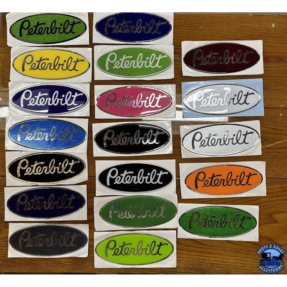 Custom Peterbilt Emblem Decal Replacements Made In The Usa (Choose Color) 1