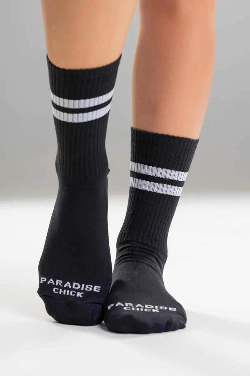 Paradise Chick Supreme Pole Dance Socks - Black 2