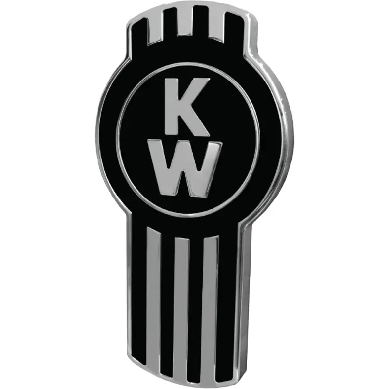 Kenworth Emblem Engraved Black/Chrome 190 1