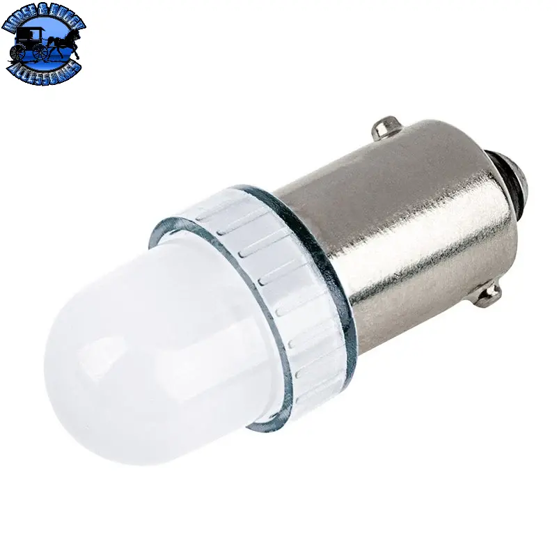 Sb-Ba9sf-W-12Vac Ba9s Led Light Bulb - 1 Led - Ba9s Retrofit - 5 Lumens - Cool White 180 Degree 12Vac/Dc 1