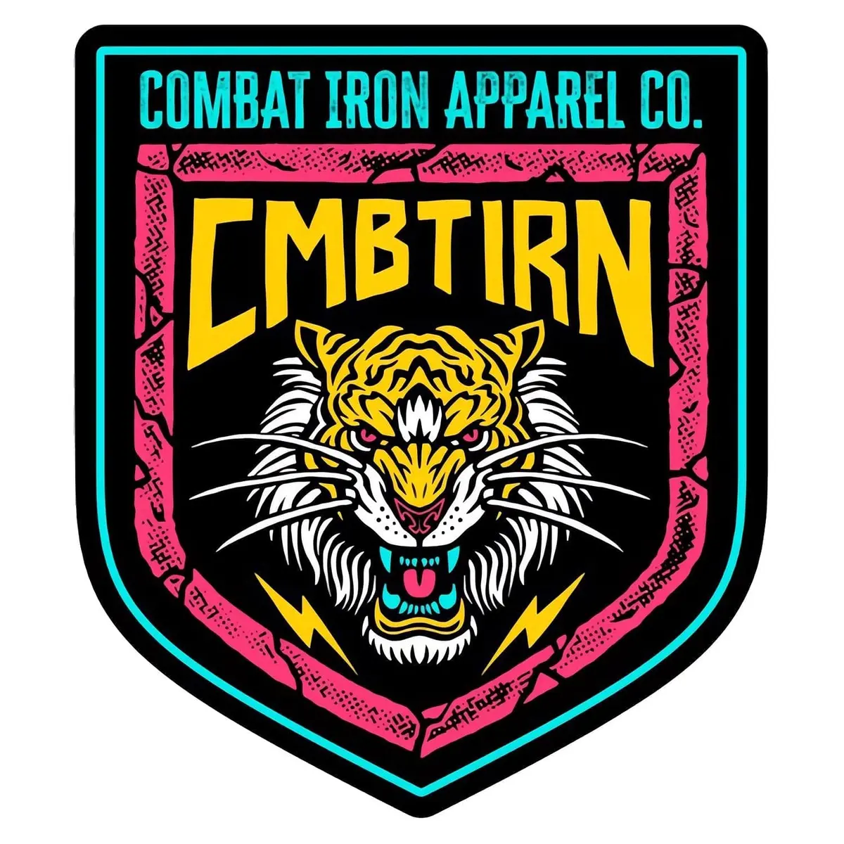 Retro Lion Branded Decal Sticker 1