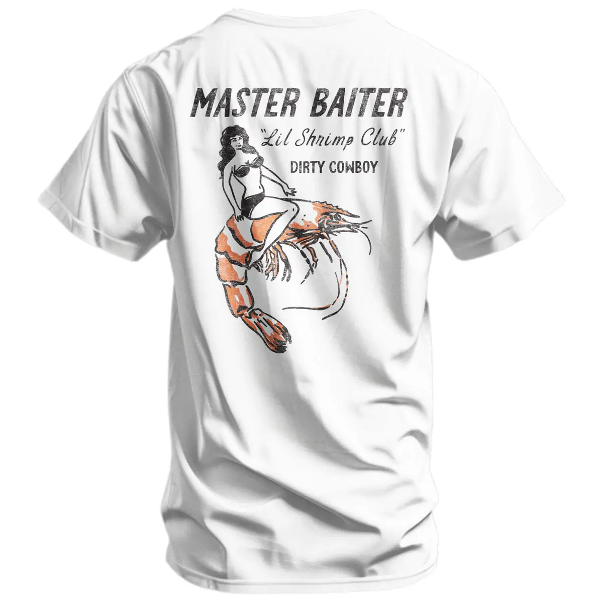 Master Baiter "Lil Shrimp Club" Men's T-Shirt 1