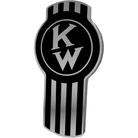 Kenworth Old Style Emblem Chrome/Black 1