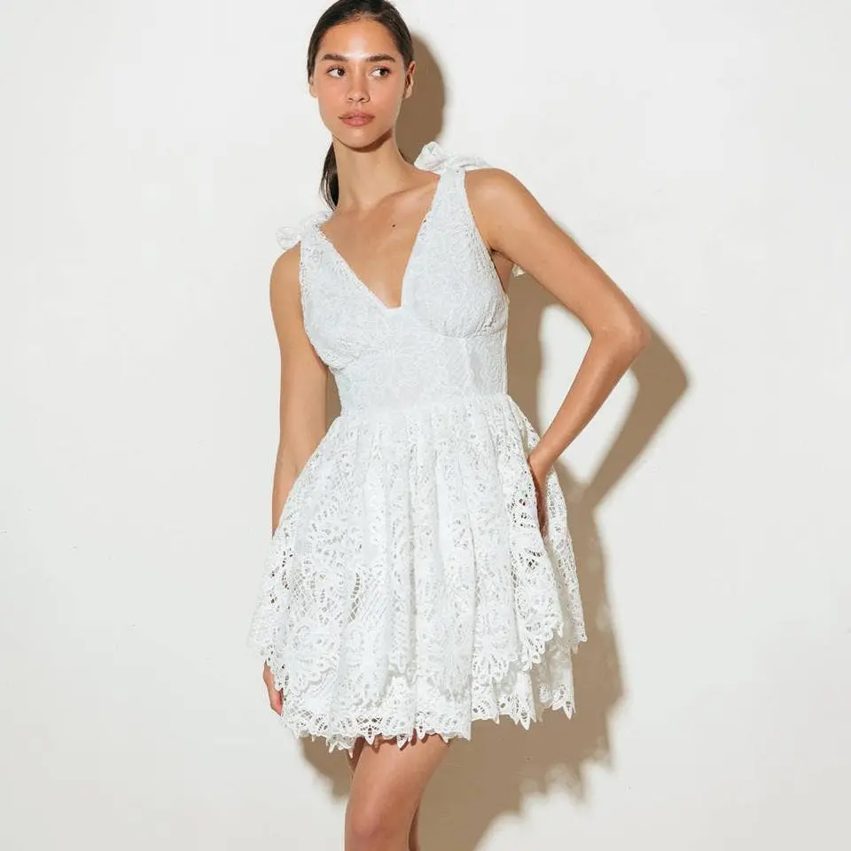 White Mini Dress For Bridal Shower Or Bachelorette 1